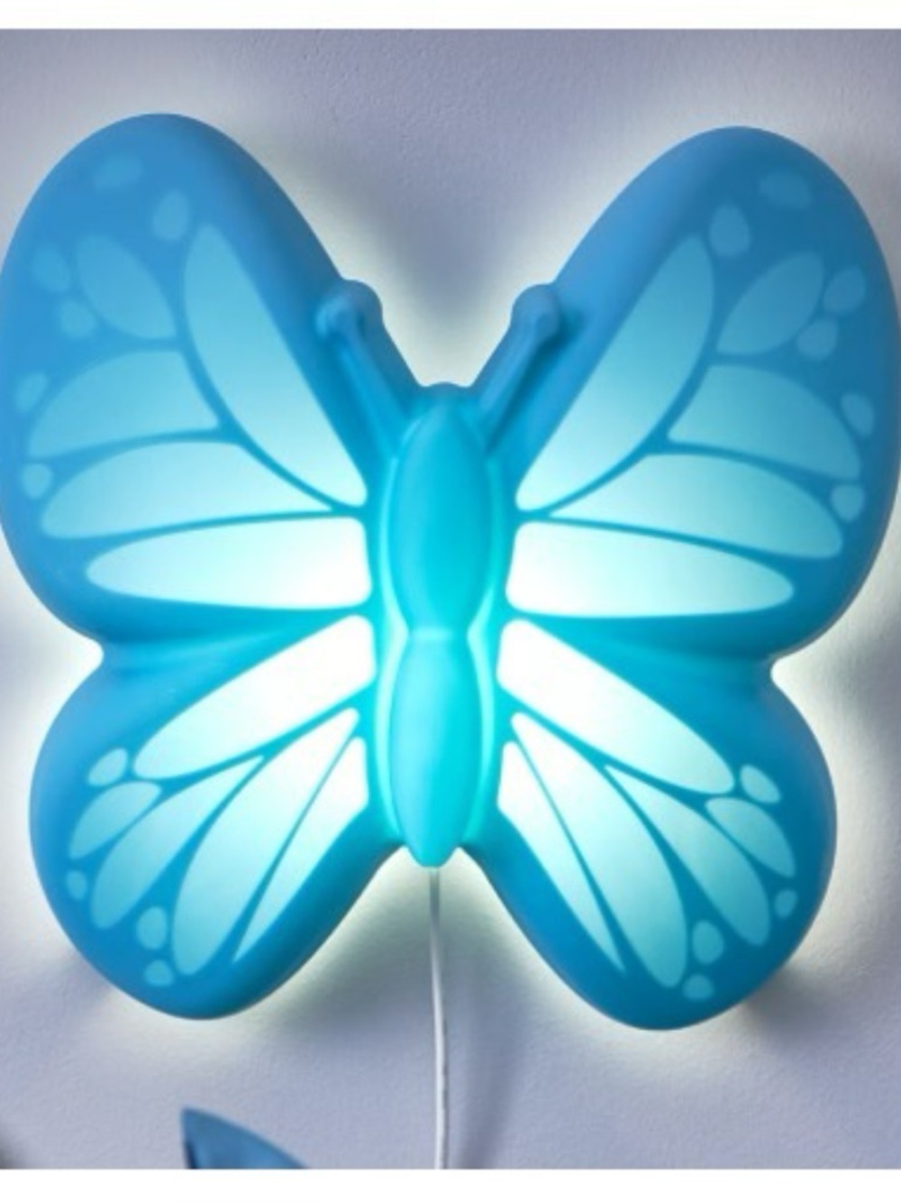 IKEA Upplyst Blue Butterfly LED Wall Hanging Lamp Light Nightlight Discontinued